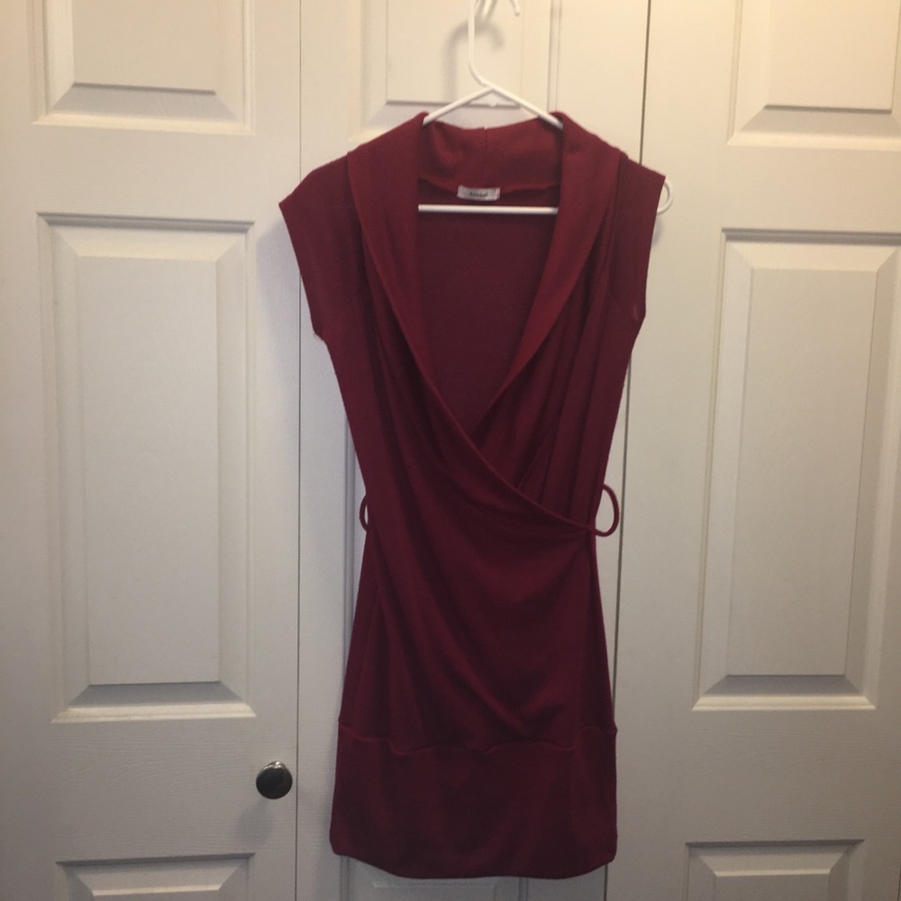 Maroon Sweater Dress (small)